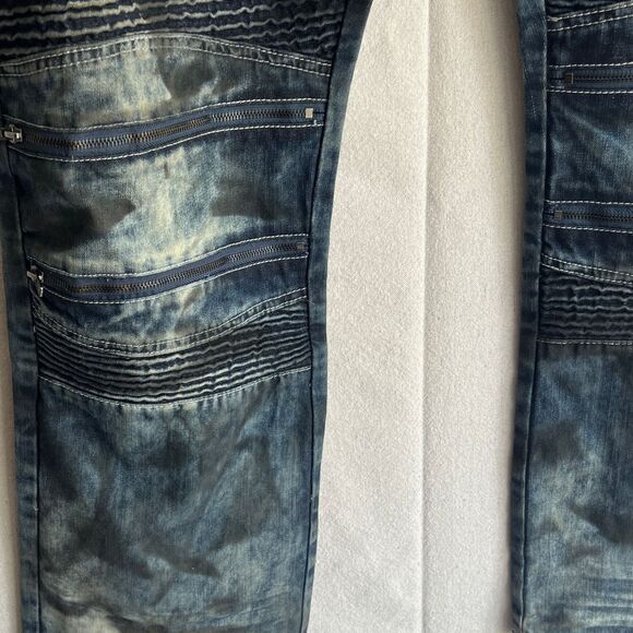 Men's Access Apparel Biker Jeans - Picture 13 of 14